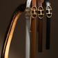 Horsebit Buckle Equestrian Stitched Suede/Napa Leather Belt