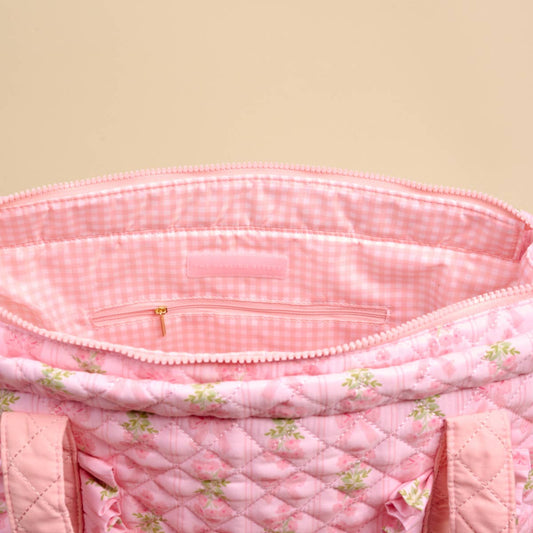 The Everyday Quilted Tote Bag–Oh So Fancy Pink
