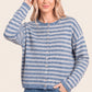 Maria Striped Button Down Sweater Carigan