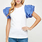 Maysvill eFlutter Ruffle Sleeve Top