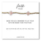 Faith Over Fear Sunstone Gemstone Cross Beaded Bracelet