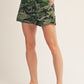 Army Drawstring Waist Casual Camo Shorts