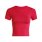Smooth crew neck baby tee