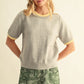 Naperville Color Layer Edge Detail Casual Sweater Top