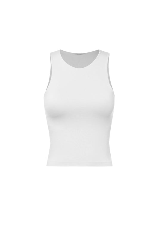 Sol Ribbed Inner Lined Sleeveless Tank