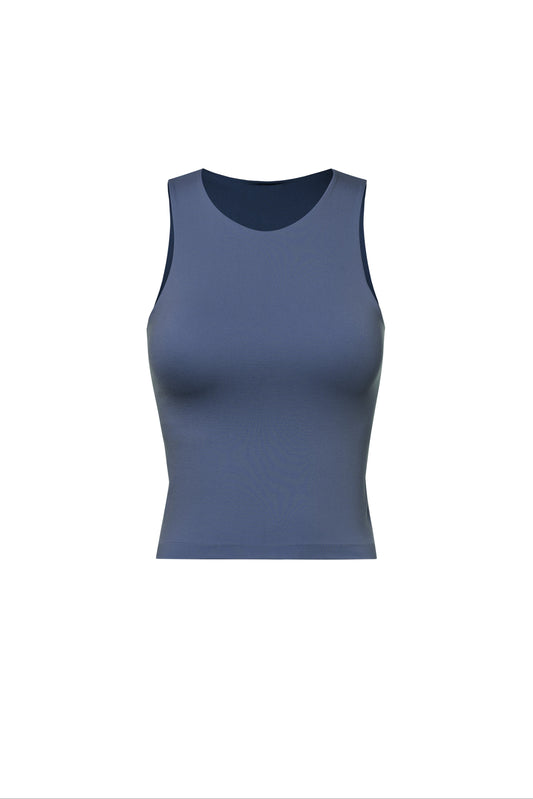 Sol Ribbed Inner Lined Sleeveless Tank