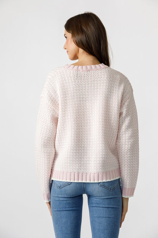 Cloudcroft Double Colored Thick Knit Sweater
