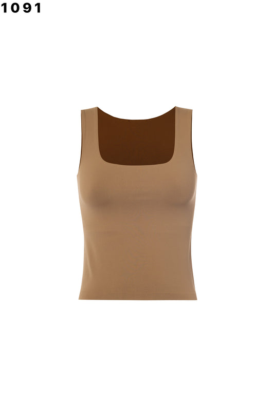 Invisible Lines Square Neck Tank