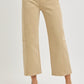 Latte High Rise Crop Wide Barrel Jeans By Risen