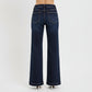 Luna High Rise Wide Leg Adjustable Waist Jeans by Risen