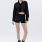 Utility High Rise Pocket Denim Shorts