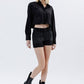 Utility High Rise Pocket Denim Shorts