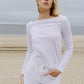 Optic White Tummy Control Super High Rise Shorts by Lovervet