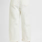 Lola Cream High Rise Crop Wide Barrel Cargo Pocket Jeans by Risen