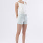 Attractively High Rise Patch Pocket Striped Shorts By Vervet