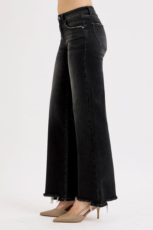 Angeles Low Rise Wide Leg Jeans
