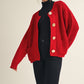 Link Big Button Accent Sweater Cardigan
