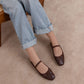 The Logan | Coffee Woven Ballet Fall Flat