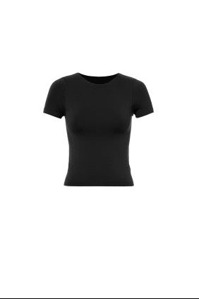 Shallow Round Neck Shortsleeve Invisible Tee