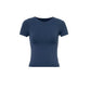 Shallow Round Neck Shortsleeve Invisible Tee