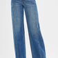 Annie Mid Rise Fit Wide Baggy Jeans by Risen