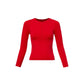 Present Round Neck Invisible Zipper Longsleeve Top