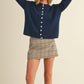 Organic Marled Knit Sweater Cardigan