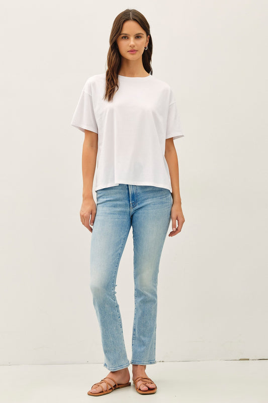 No One Jersey Boxy Crop T-shirts