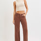 Cocoa TC Mid Rise Ankle Barrel Relaxed Baggy Jeans by Risen
