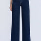 Riley High Rise Front Welt Pocket Trouser Wide Leg Jeans