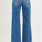Port High Rise Wide Jeans Front And Back Curved Seam