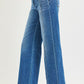 Port High Rise Wide Jeans Front And Back Curved Seam