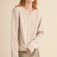 Organic Marled Knit Sweater Cardigan