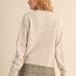 Organic Marled Knit Sweater Cardigan