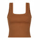 Dignity Square Crop Rib Tank