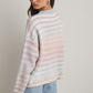 Rainbow Cardigan Button-up Knit Sweater Cardigan