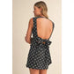 Hallie Polkadot Open Back Top and Mini Skort