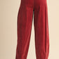 Soul Washed Corduroy Pleated Barrel Pants