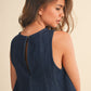 Hebrews Top Denim Longline Sleeveless Top