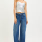Salem Slouchy Wide Leg Cuffed Hem Jeans by Risen
