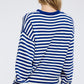 Travel Striped Drop Shoulder Sweater