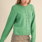 Organic Marled Knit Sweater Cardigan