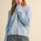 Organic Marled Knit Sweater Cardigan