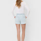 Stripe High Rise Drawstring Striped Shorts