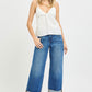 Layla 4 Way Stretchy Mid Rise Cropped Straight With Cuffed Hem Jeans by Risen