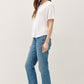 Garment Dye Ribbed Boxy Fit T-shirt
