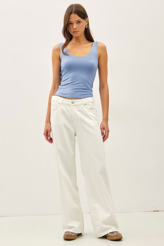 New Shade Soft Core Basic Scoop Neck Tank