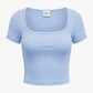 Haven Wide Neck Ribbed Baby Tee