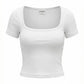 Haven Wide Neck Ribbed Baby Tee