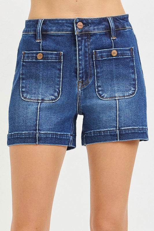 May High Rise Patch Pocket Shorts
